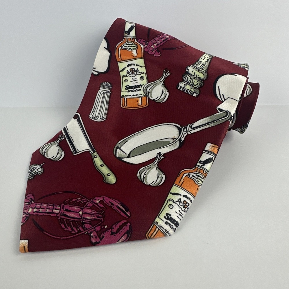 Romario Manzini® Men's Chef Cooking Kitchen  PRINTED DESIGN TIE